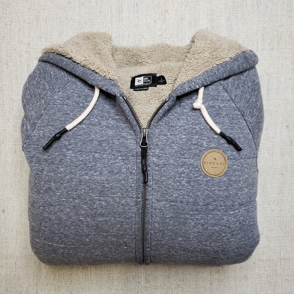 Rip Curl Sherpa Lined Hoodie Jacket - Picture 5 of 6
